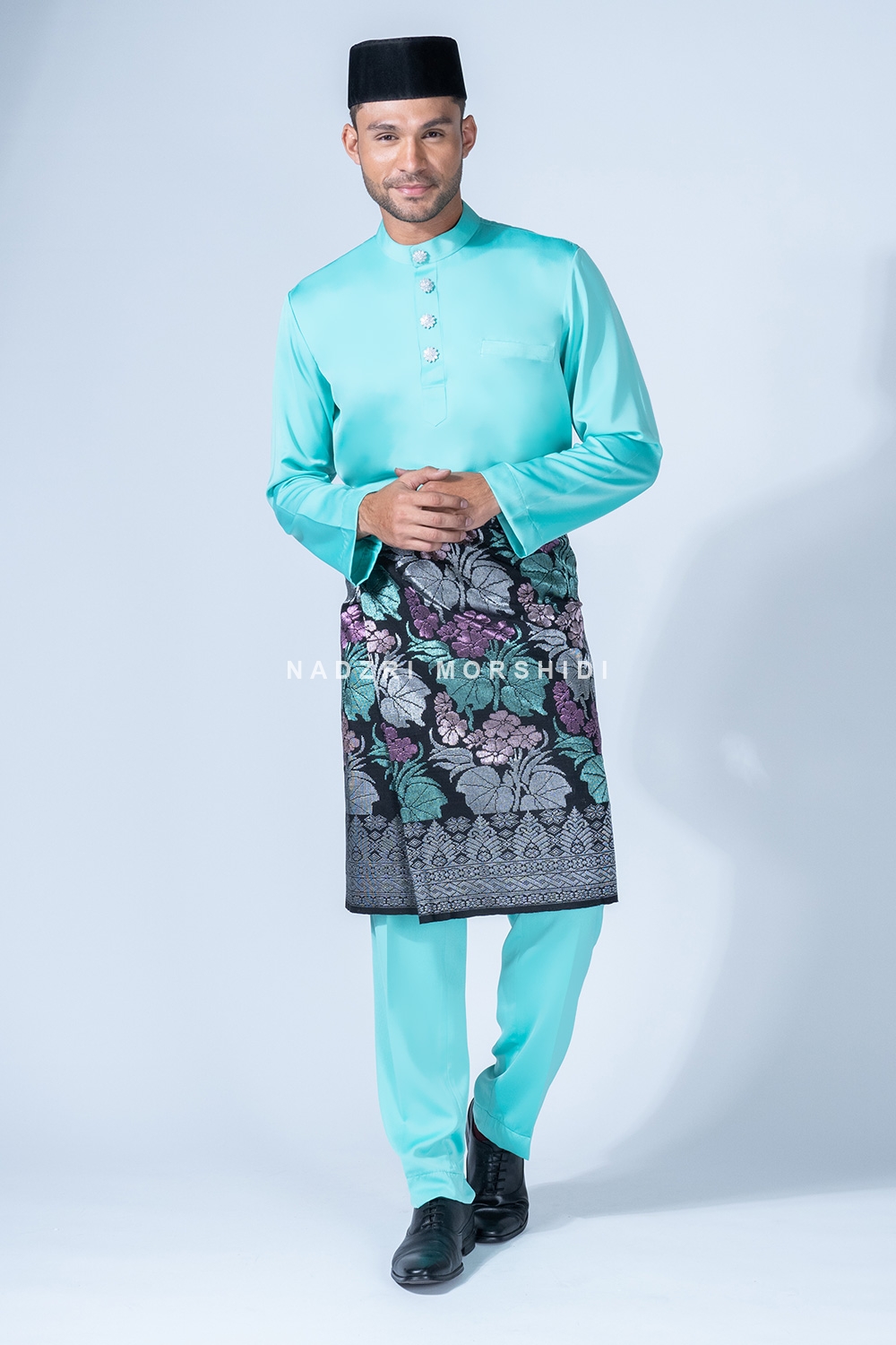 BAJU MELAYU JEBAT - TURQUOISE